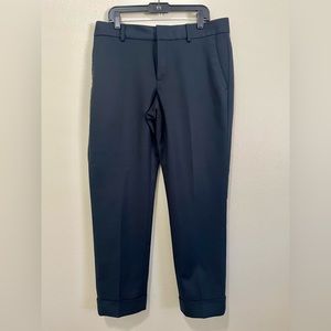 Banana Republic black Martin Fit Skinny Leg cuff crop Pants Size 6 women’s